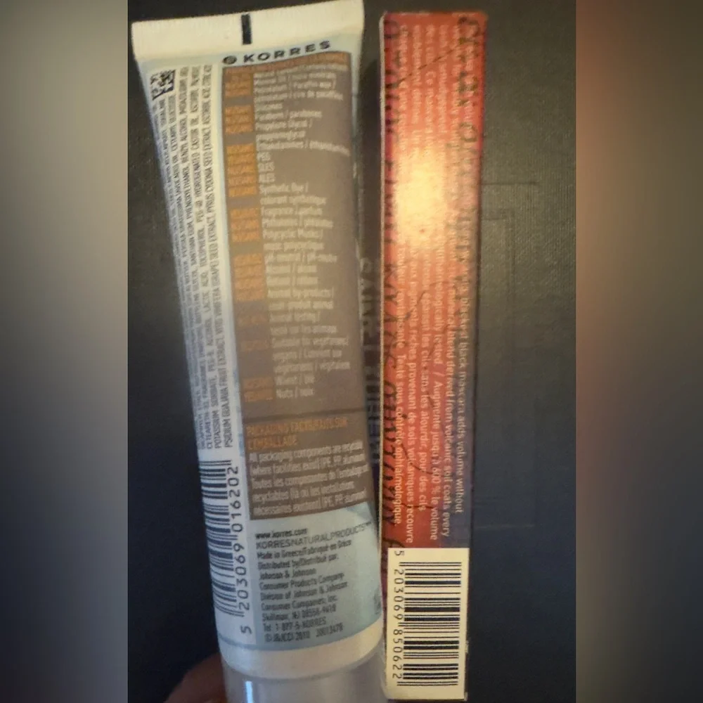 NEW Korres Volcanic Minerals Mascara Obsidian & Body Butter Guava